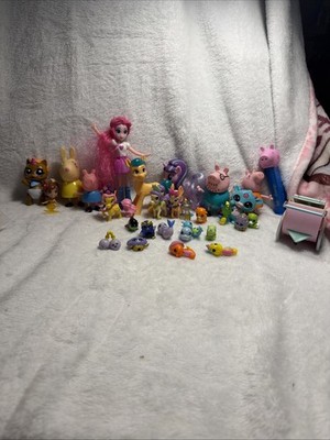 Lot of Small Figure Toys All Different Characters and Brands