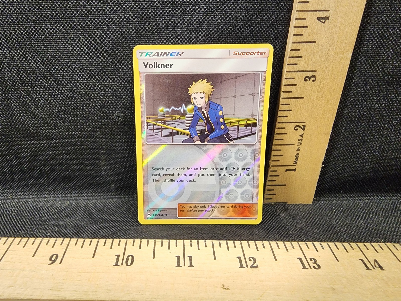 Pokémon TCG Volkner Sun & Moon: Ultra Prism 135/156 Regular Uncommon