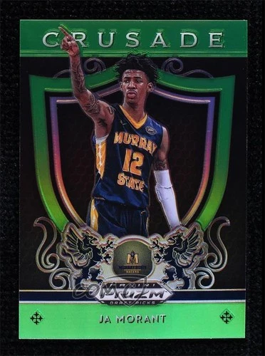 2019-20 Panini Prizm Draft Picks Crusade Neon Green /125 Ja Morant #11 Rookie RC