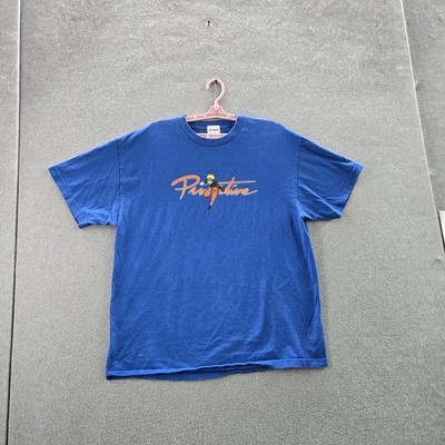 Primitive Men Shirt L Blue Graphic Print Naruto Shippuden Short Sleeve