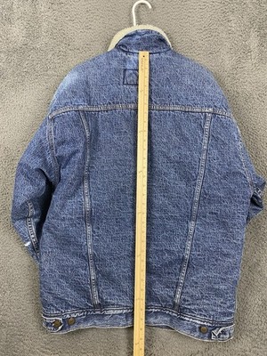 Rare Vintage LEVI'S Orange Tab Sherpa Lined Denim Jean Jacket 80s