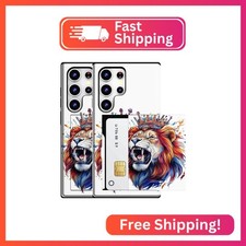 MUQR Compatible for Samsung Galaxy S24 Ultra Case with Card Holder Cute - Kawaii