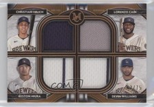 2021 Topps Museum Collection Copper 62/75 Christian Yelich Lorenzo Cain 08jk