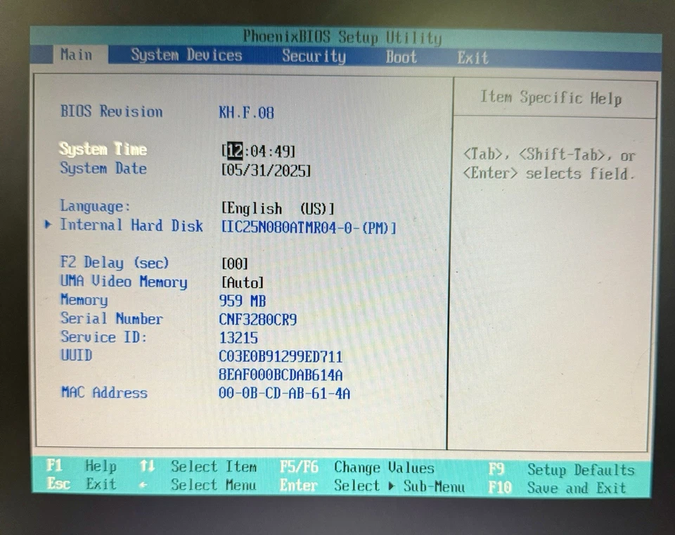 Portátil Compaq Presario 2500 P4 2,66 GHz 960 MB RAM 75 GB HDD DVD sin sistema operativo Foto 4 de 4
