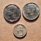 Kennedy Half Dollar, 1966, 1968 40% Silver  1962 Washington Quarter 1962 90%