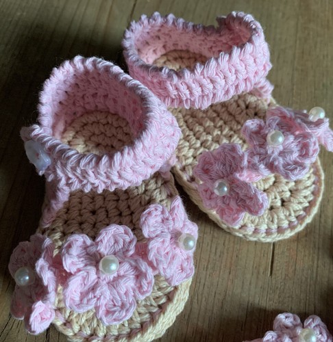 Sandalias 0/3 Meses Zapatos Alpargatas Patucos Bebe Hilo Algodón Recién  Nacido | eBay