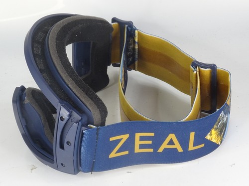 Zeal Snowboard Ski Skiing Goggles Replacement Frame w Strap No Lens Skiing Blue - Picture 7 of 9
