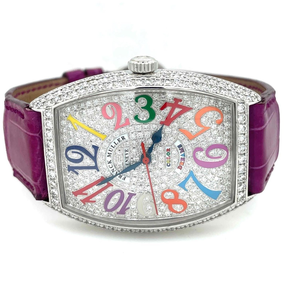 Franck Muller Color Dreams Automatic Large Factory Diamonds Unisex