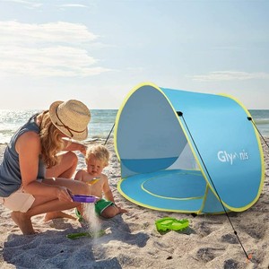 Glymnis Tente De Plage Bebe Avec Piscine Detachable Anti Uv