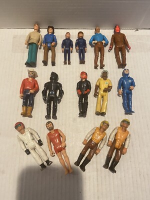 15 Vintage Fisher Price Tonka Carolina Ent Figures 3.75-3  Tall 74 -85 
