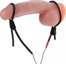 Cock And Balls Ties And Frenulum Electro Stimulator Masturbator Sex Toy For Men