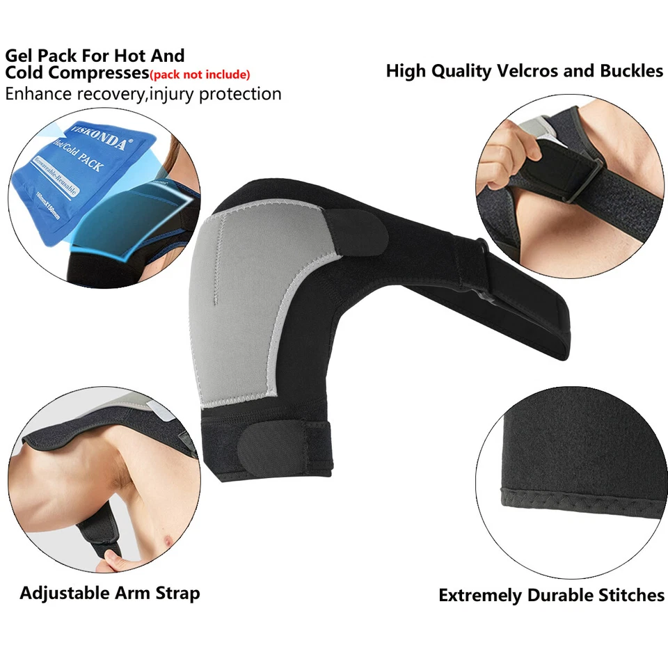 Shoulder Brace Support Protector Brace Torn Rotator Cuff Pain Relief Left/Right - Image 3 of 4