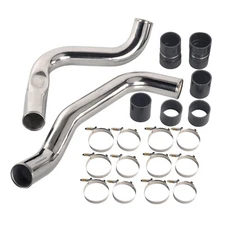 3'' Polished Intercooler Pipe Boot & Clamp Kit For 99.5-03 Ford 7.3L Powerstroke
