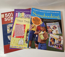 Scrapbooking Idea Books Paper Arts Crafts Memory Box Reference Guide Lot of 3