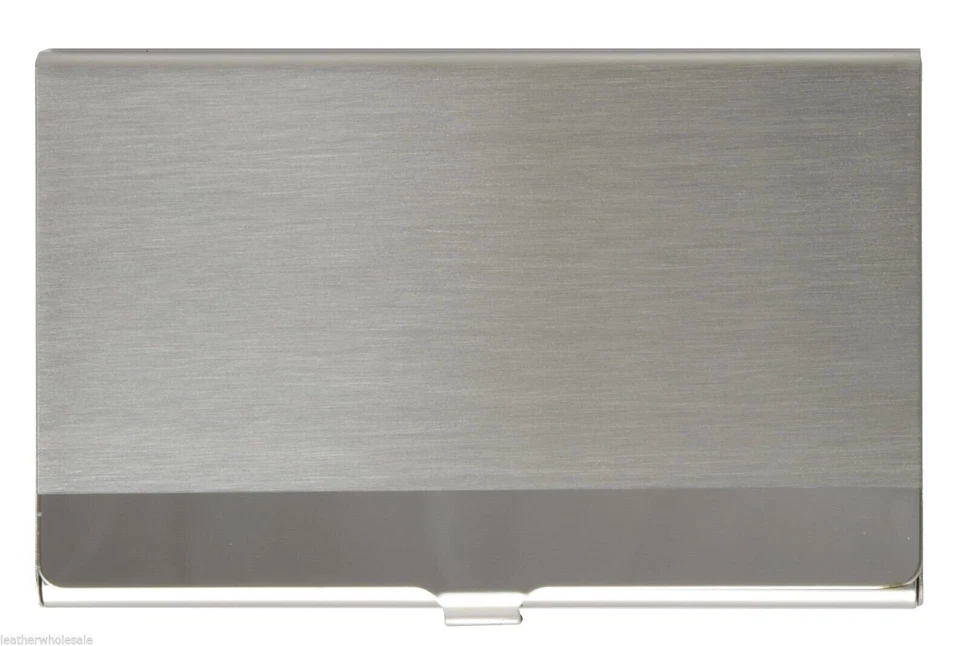 Vogue Acero Inoxidable Bolsillo Nombre Empresarial Tarjeta de Crédito ID Estuche Caja Soporte! Foto 2 de 2