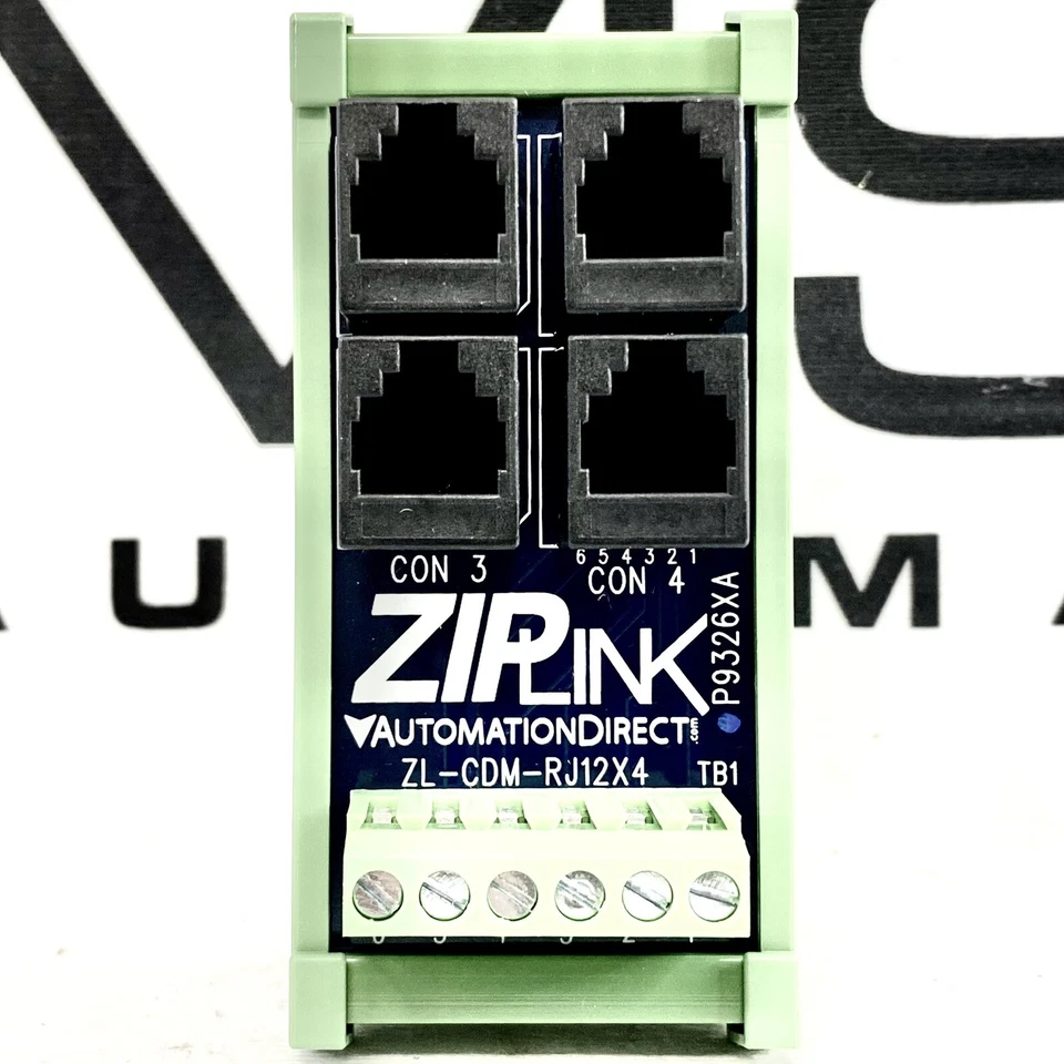 Automation Direct ZL-CDM-RJ12X4 ZipLink Comm Distrib RJ12 4 Port 30VDC 1A/pt - Image 2 of 4