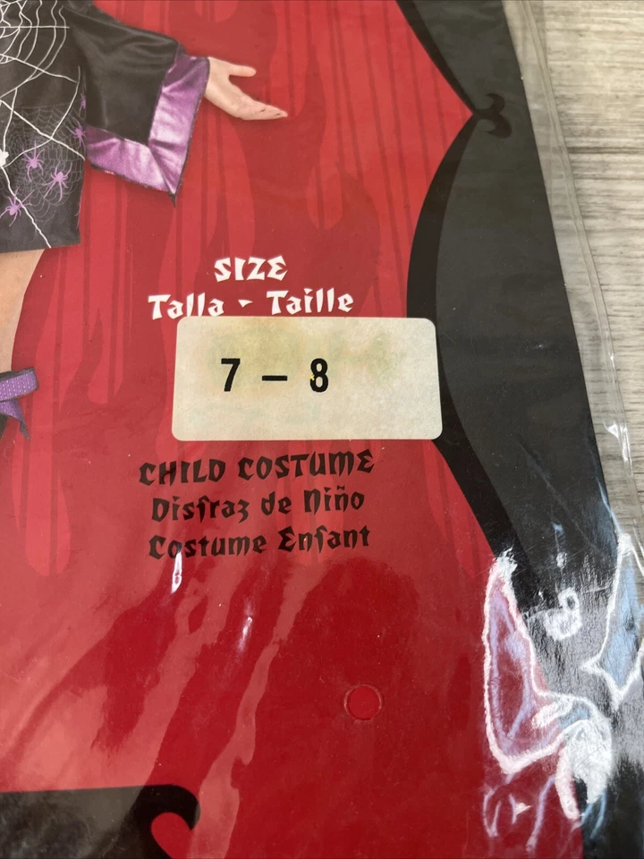 Disfraz de Halloween infantil araña geisha talla 7/8 ¡NUEVO!! Foto 4 de 4