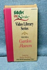 Folk Art One Stroke Video Library Series Vol4 Garden Flowers Donna Dewberry-VHS