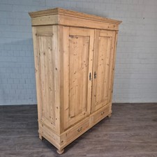 26506 Schrank Kleiderschrank Gründerzeit 1880 massiv Kiefer Antik