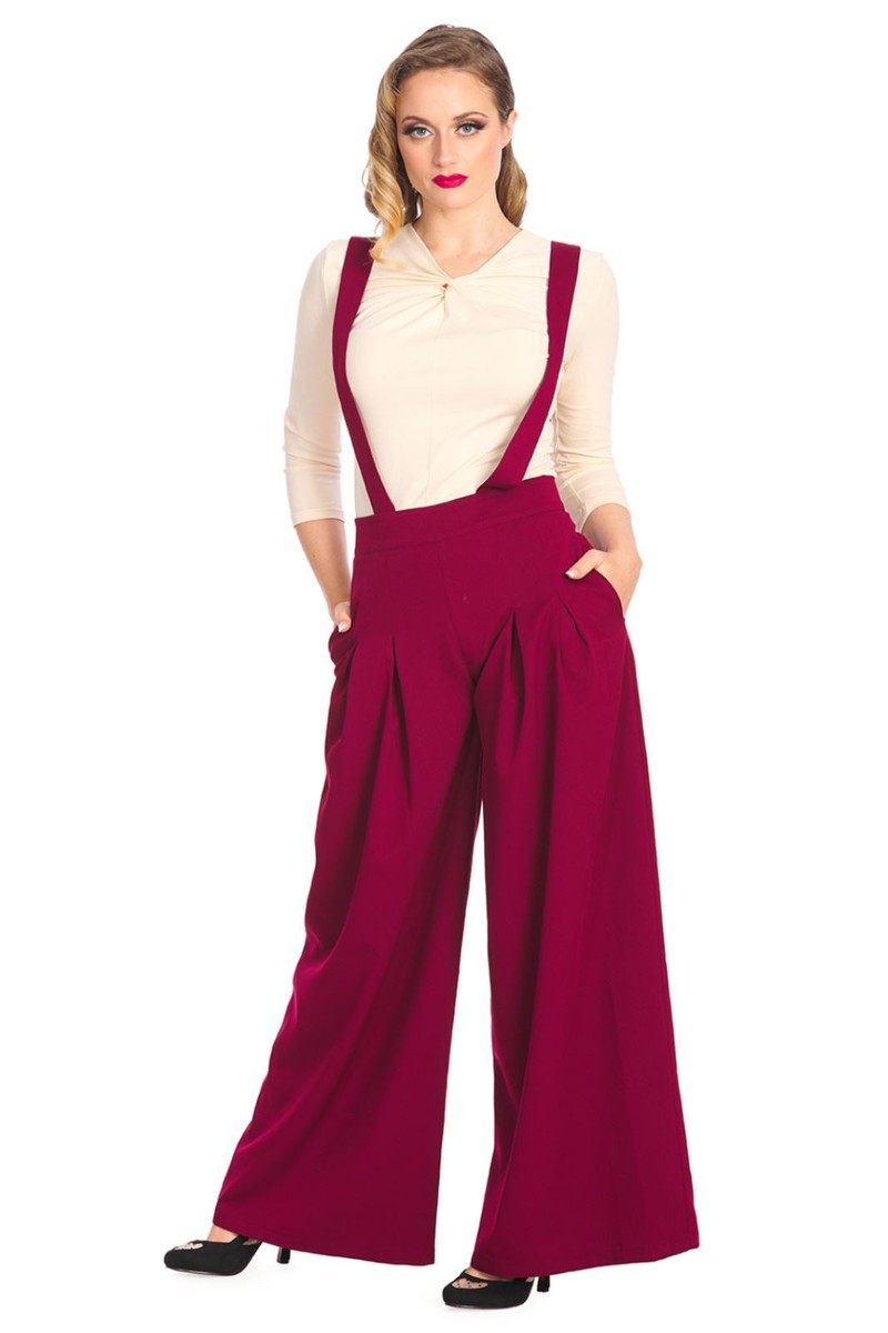パンツ Ameri Vintage GRANDPA SUSPENDER PANTS Ameri（アメリ）の「HIGH WAIST WIDE SUSPENDERS PANTS（デニム