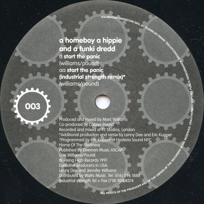 A Homeboy, A Hippie & A Funki Dredd - Start The Panic (12'')