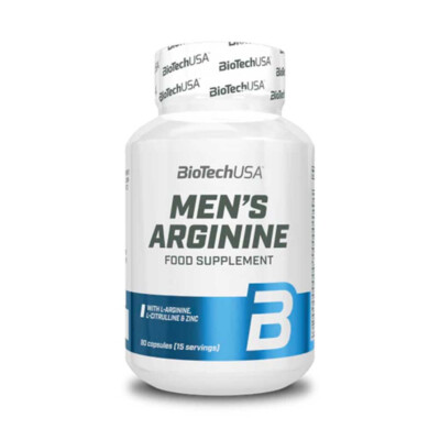 Bio Tech USA Herren Arginin 90 Kapseln mit Vitaminen, Mineralstoffen & Pflanzenextrakten