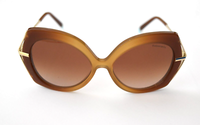 Tiffany & Co. Gold and Brown Sunglasses Tiffany & Co TF4230 8015/7 Sunglasses - US main image 4