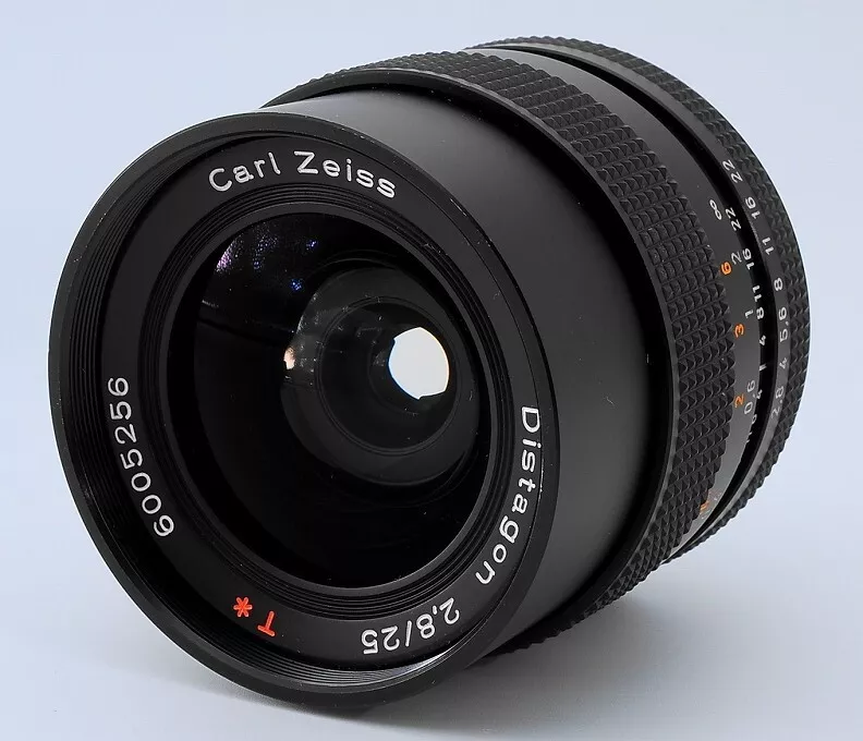Contax Carl Zeiss Distagon 25mm f/2.8 AEG Lens C/Y From JAPAN