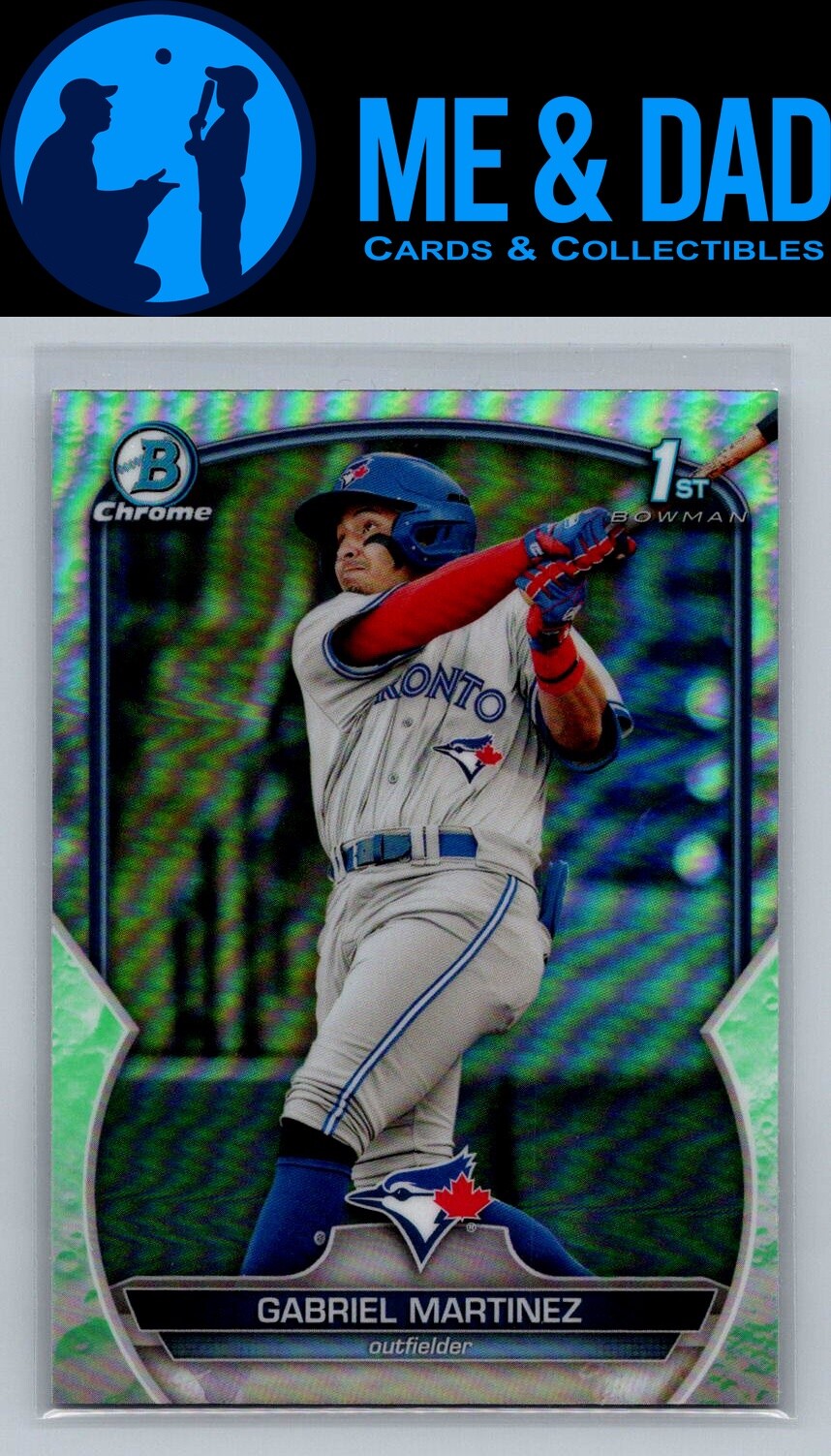 2023 Bowman #BCP-45 Gabriel Martinez Chrome Prospects Lunar Glow Refractor