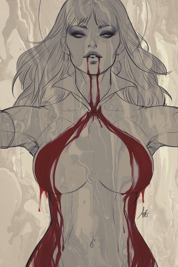 VAMPIRELLA #1 STANLEY ARTGERM LAU 1:25 SNEEK PEEK VIRGIN VARIANT COVER