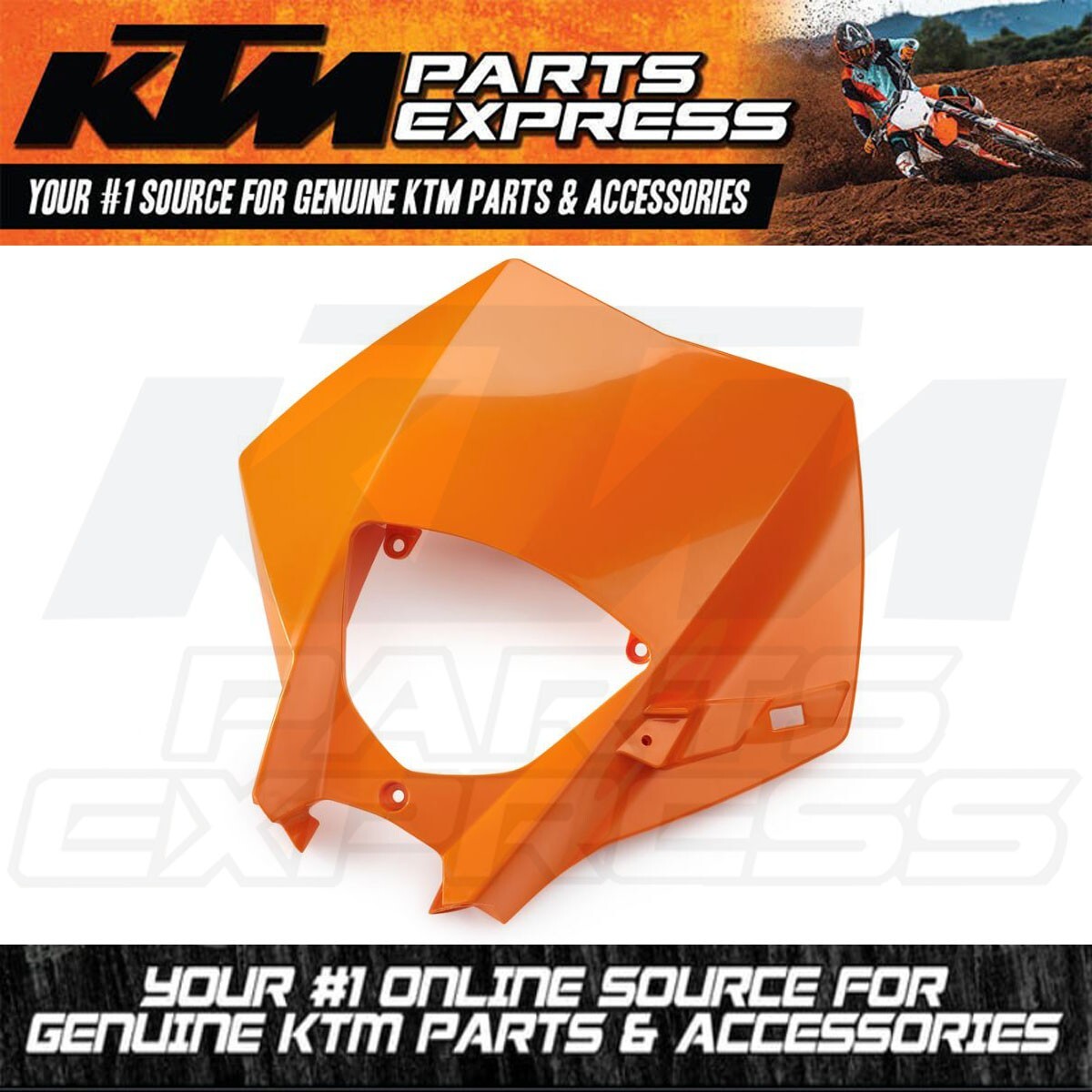 NEW OEM KTM HEAD LIGHT MASK ORANGE 200 250 300 EXC 2005 400 450