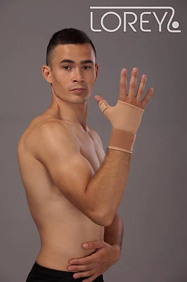 LOREY Daumenbandage, Daumenstütze, Handbandage aus dichtem Strickgewebe