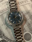 Timex Electronic Men's Watch Blue Nebula M87 Back Set 1970s - RUNNING