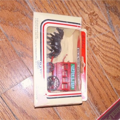 Matchbox Models of Yesteryear Lipton's Teas Horse-Drawn Wagon Diecast 1:75