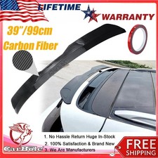 Universal 39 Rear Trunk Spoiler Racing Tail Wing For Hatchback Carbon Fiber Us