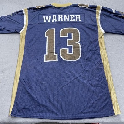 VINTAGE St Louis Rams Jersey Mens XL NFL Football Kurt Warner #13