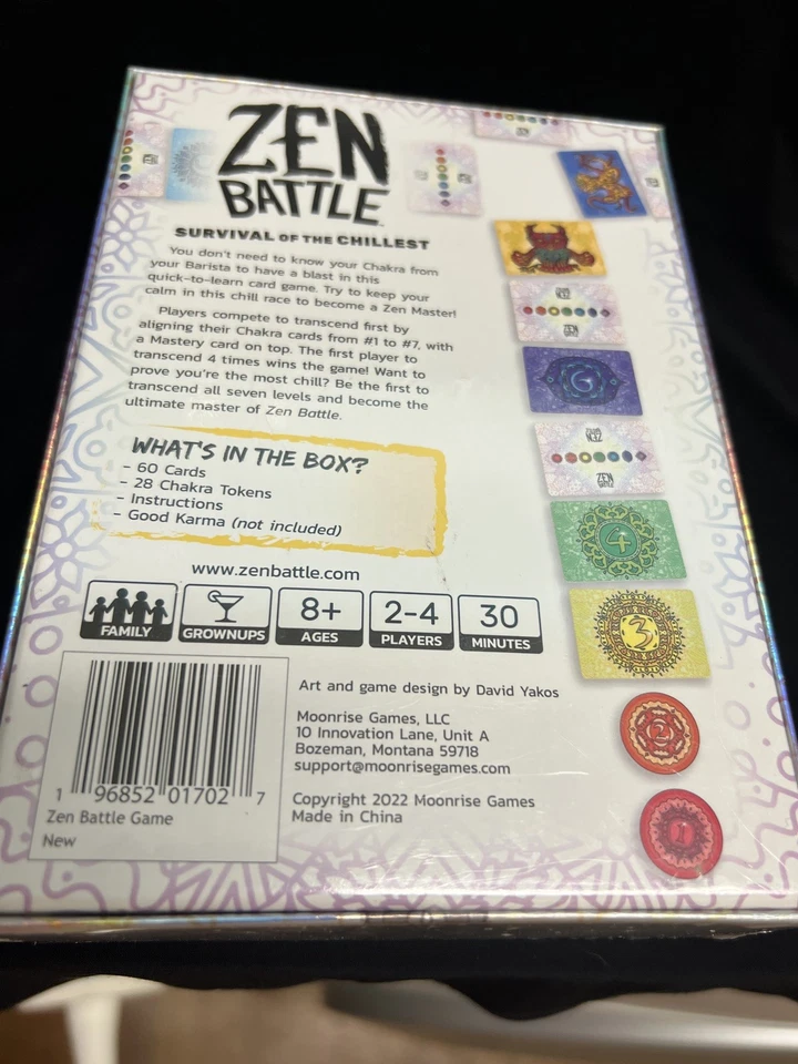 Zen battle game survival of the chillest Card Game Ages 8+ Tween Gift - Image 4 of 4