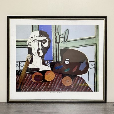 Bust And Palette 1925 Pablo Picasso Wall Hanging Collectible Art Print DACS 1994