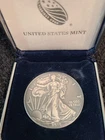 2016 Antique finish American Silver Eagle Box and COA 1oz .999 fine