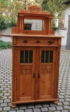 AUFSATZVERTIKO  JUGENDSTIL  GRÜNE  SCHEIBEN