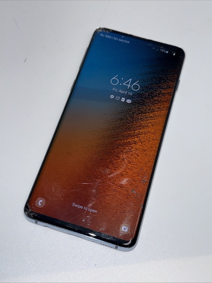 Samsung Galaxy S10 128gb - CRACKED GLASS / AS IS / FOR PARTS / | eBay