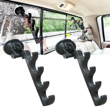 Pmsanzay Adjustable Horizontal Fishing Rod Storage Rack Holder with Suction C...