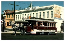 Postcard TRAM SCENE San Francisco California CA o/19 AT1345
