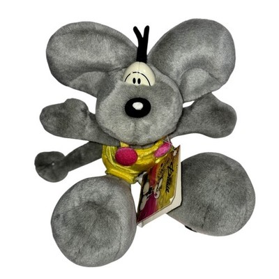 Vintage 90s Diddl Mouse Plush Thomas Goletz Original Tag Depesche Germany 10''