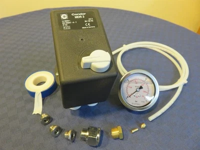 DWEMA Rep.-Satz CONDOR Druckschalter MDR3/11 8-10bar + Motorschutz 10-16A + E.-Ventil