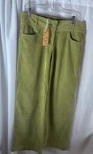 Tulle Women’s Size 8 Corduroy Pants Olive Green Retro Hippie Vintage Style