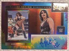 Rhea Ripley Auto Ringisde Action Signatures Tie Dye /25 Panini WWE 2024 Select 