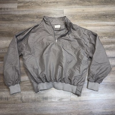 Fear Of God Fourth Collection 2015-2016 Nylon Pullover Jacket Mens L God Gray