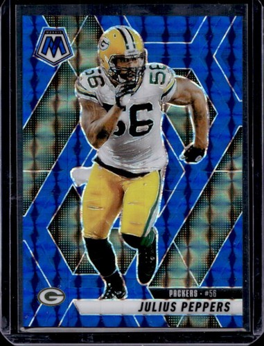2025 Panini Mosaic Julius Peppers Blue Prizm #/99 Packers