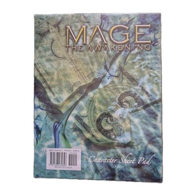White Wolf: Mage: The Awakening: Character Sheet Pad New Sealed